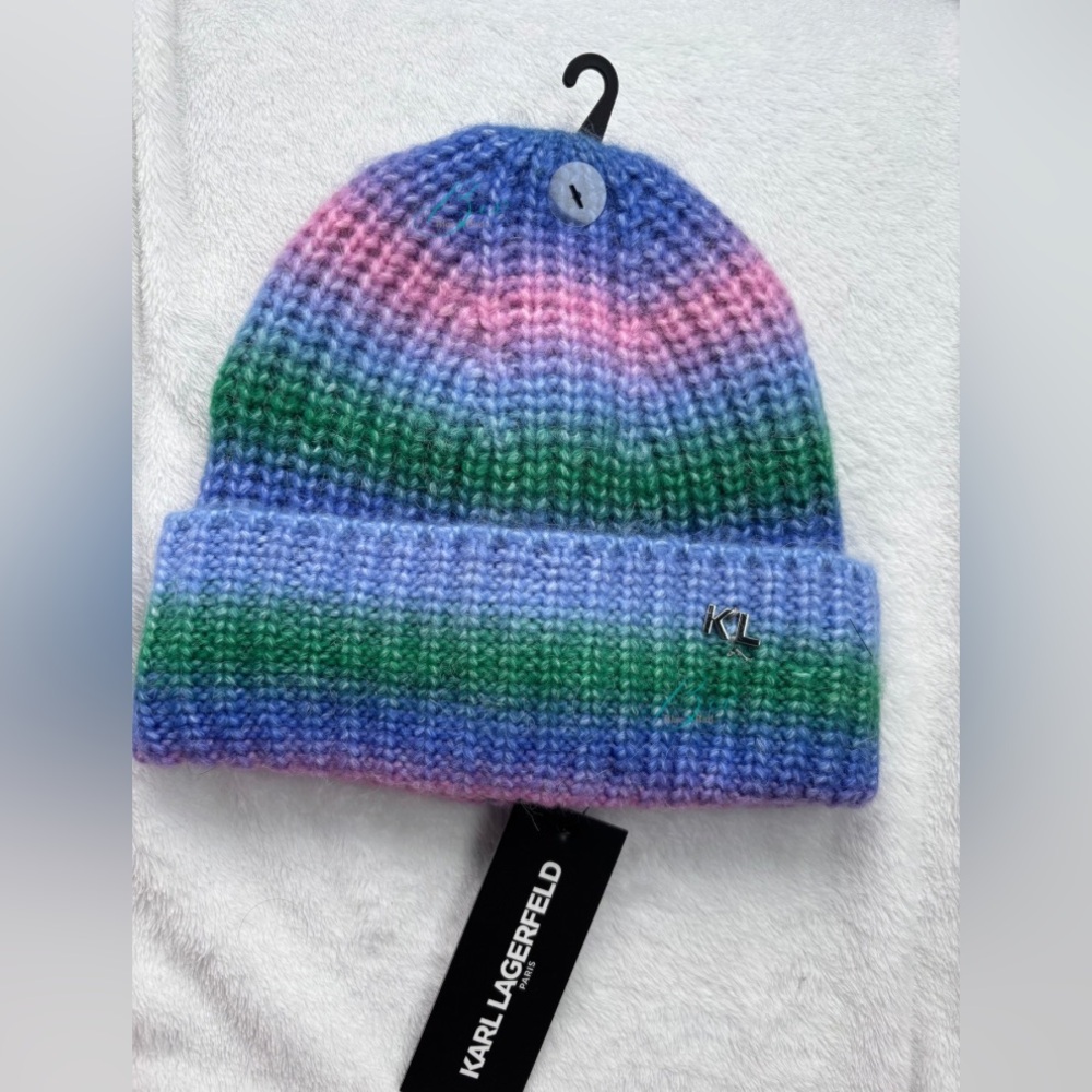 Karl Lagerfeld Multicolor Knit Beanie